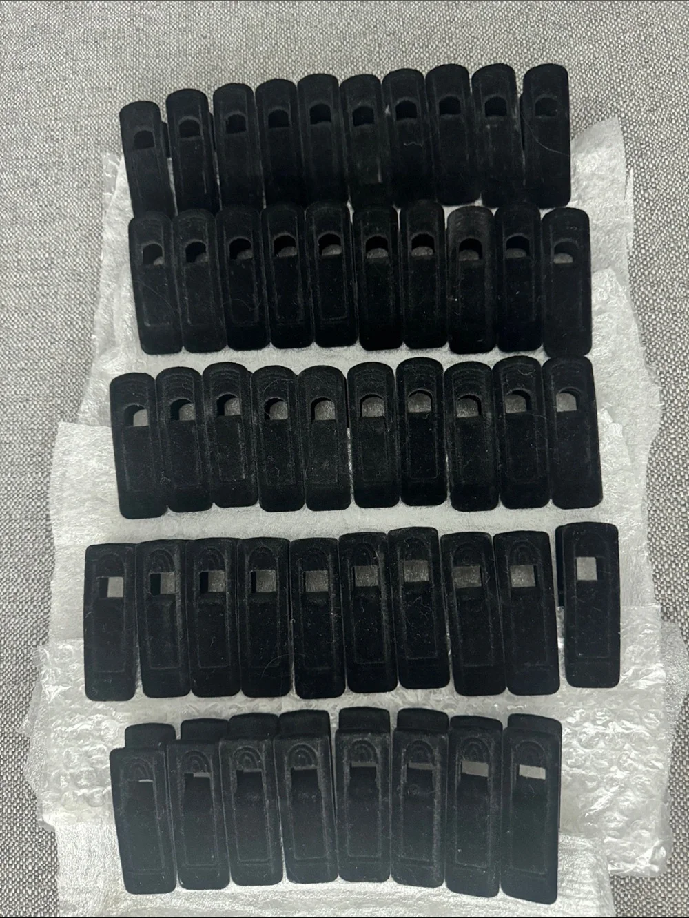 Black Velvet Hanger Clips- 48
